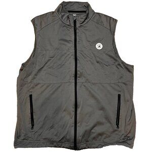 Abbey Springs Geneva Lake Gray Wind Golf Vest Wisconsin WI Casual Sporty SZ L